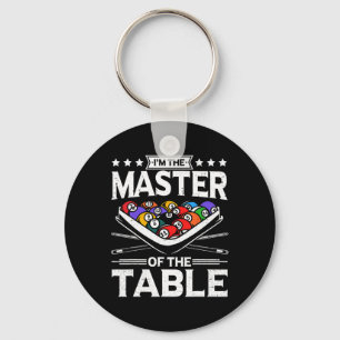 Billiards Master Of The Table 8 Ball Men Women Poo Key Ring