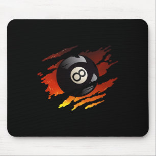 Billiards Men 8 Ball Pool Pool League Snooker Eigh Mouse Pad