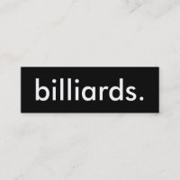 billiards.