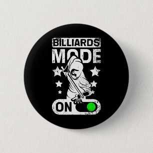Billiards Mode On 6 Cm Round Badge