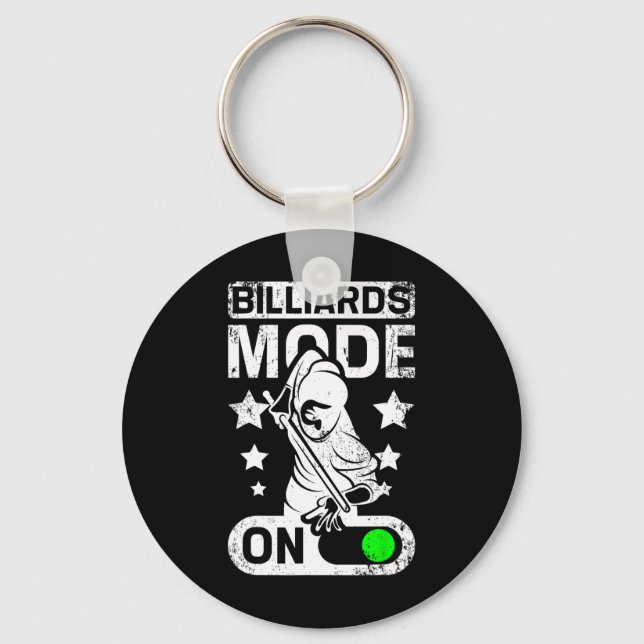 Billiards Mode On  Key Ring (Front)