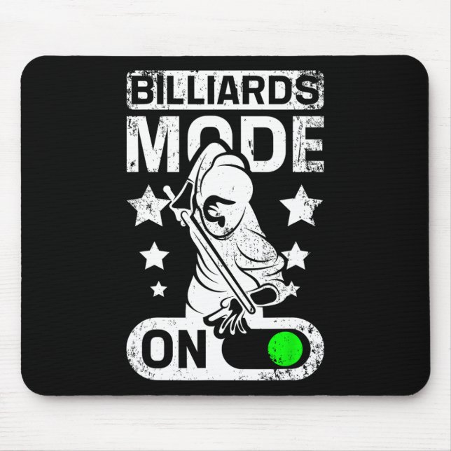 Billiards Mode On  Mouse Pad (Front)