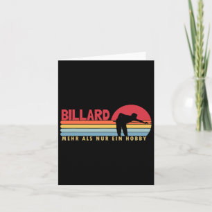 Billiards More Than A Hob  Card