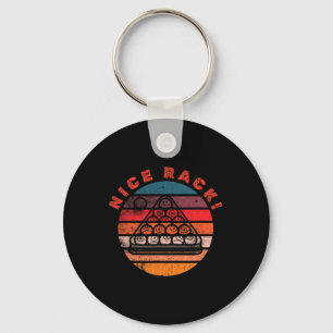 Billiards Nice Rack Players Funny Billiard Vintage Key Ring