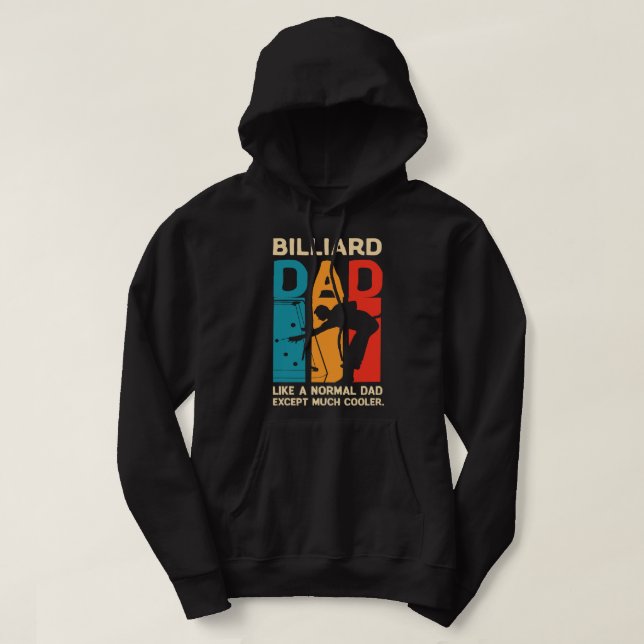 Billiards or Billard Handle Balls with care Funny  Hoodie (Design Front)