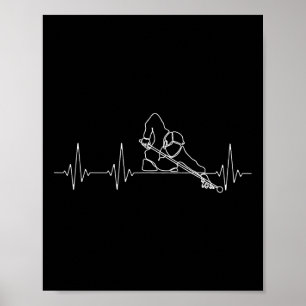 Billiards Or Billard Heartbeat Funny Pool Billiard Poster