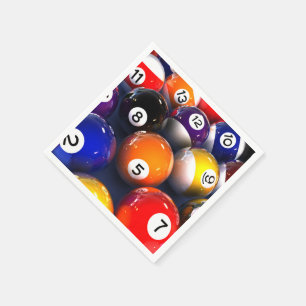 Billiards Paper Napkins