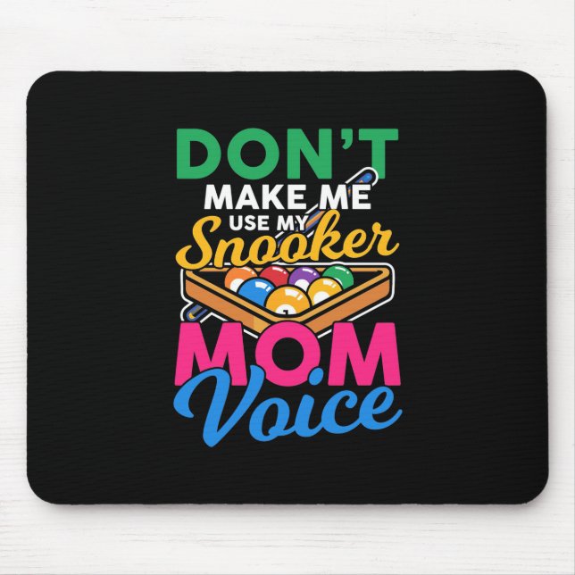 Billiards Player | I Am Snooker Mum Mouse Pad (Front)