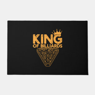 Billiards Player King Of Billiards Doormat