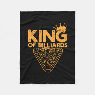 Billiards Player King Of Billiards Fleece Blanket