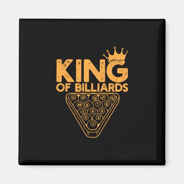 Billiards Player | King Of Billiards Magnet (Front)