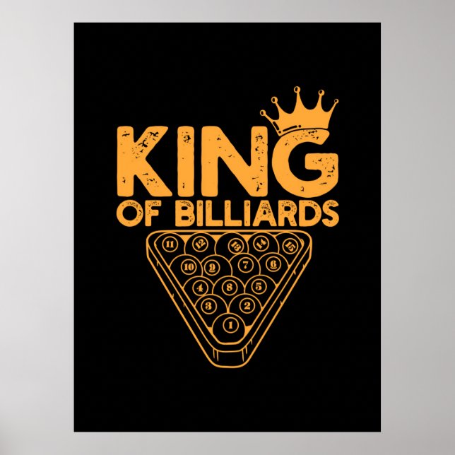 Billiards Player | King Of Billiards Poster (Front)