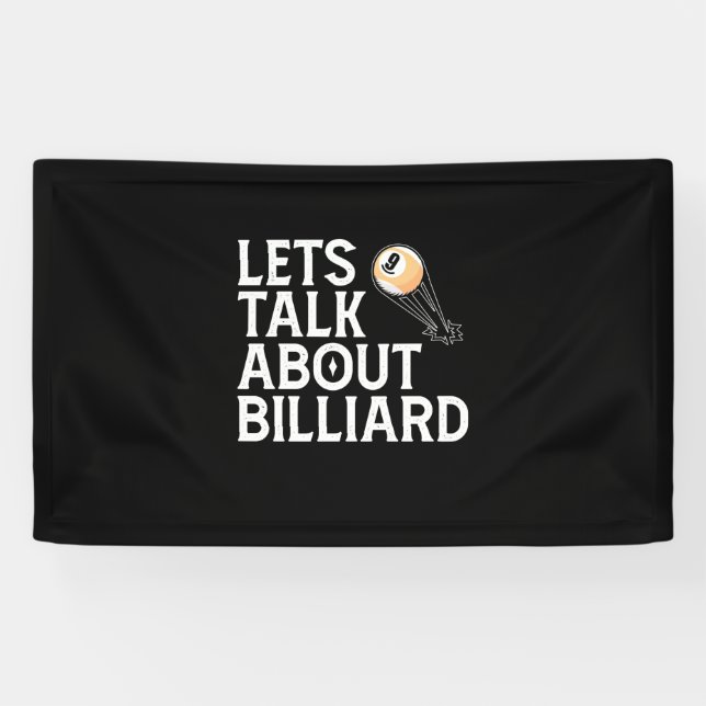 Billiards Player | Lets Talk About Billiard Banner (Horizontal)