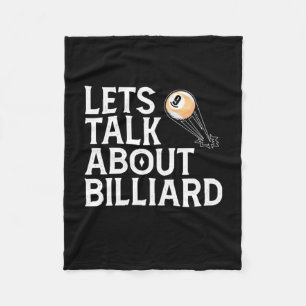 Billiards Player   Lets Talk About Billiard Fleece Blanket