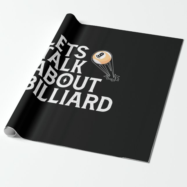 Billiards Player | Lets Talk About Billiard Wrapping Paper (Unrolled)
