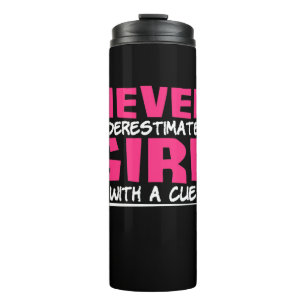 Billiards Player Pool Billiards Girl With A Cue Thermal Tumbler