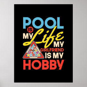 Billiards Player   Pool Billiards Is My Life Poster
