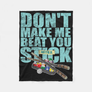 Billiards Player Shoot Pool Snooker Cue Fleece Blanket