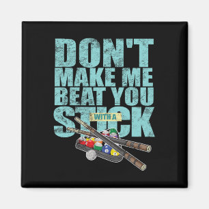 Billiards Player Shoot Pool Snooker Cue Magnet