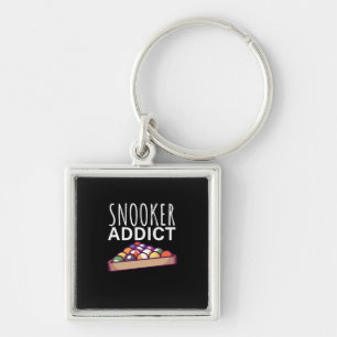 Billiards Player Snooker Addict Key Ring