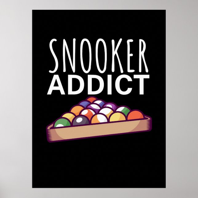 Billiards Player | Snooker Addict Poster (Front)
