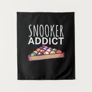 Billiards Player Snooker Addict Tapestry