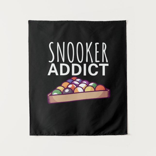 Billiards Player | Snooker Addict Tapestry (Front)