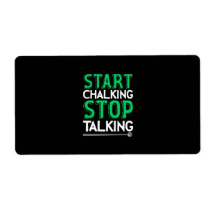 Billiards Player Stop Talking And Start Chalking