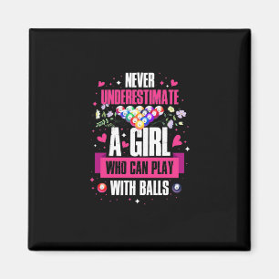Billiards Player This Girl Can Play Pool Billiards Magnet