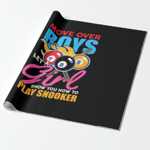 Billiards Player This Girl Plays Billiards Wrapping Paper
