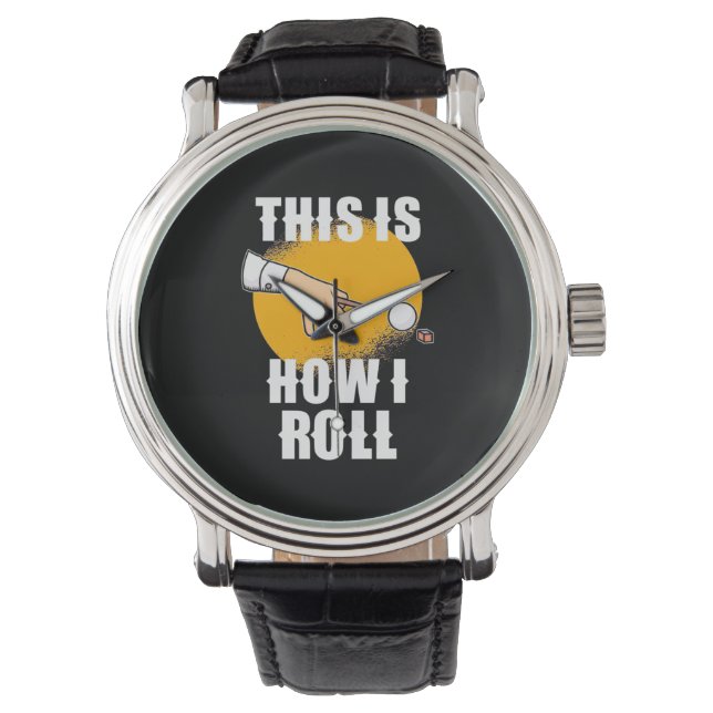 Billiards Player | This Is How Snooker Roll Watch (Front)