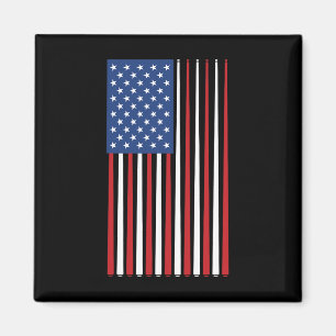Billiards Player Usa American Flag Pool Sticks Cue Magnet