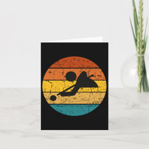 Billiards Players Funny Billiard Vintage Present Card
