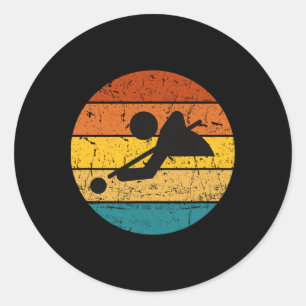 Billiards Players Funny Billiard Vintage Present Classic Round Sticker