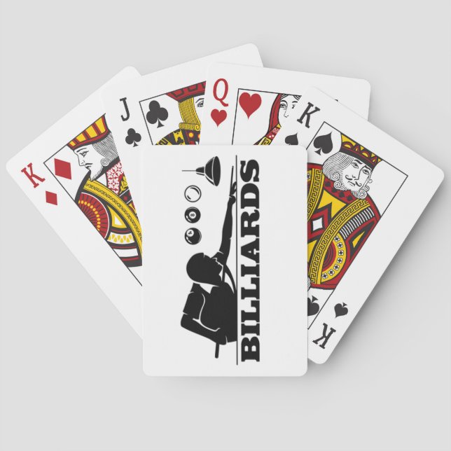 Billiards Playing Cards (Back)