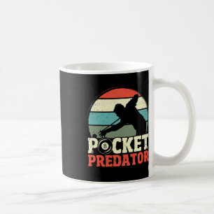 Billiards Pocket Predator 8 Ball Funny Men Retro P Coffee Mug