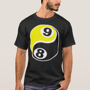 Billiards Pool 8 Ball 9 Ball Skull T-Shirt