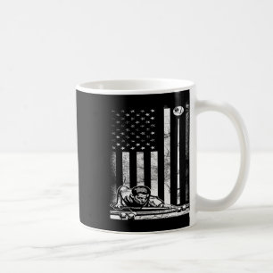 Billiards Pool American Us Flag July 4th Coffee Mug