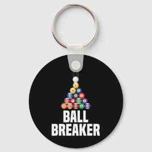 Billiards Pool Ball Breaker Funny Key Ring