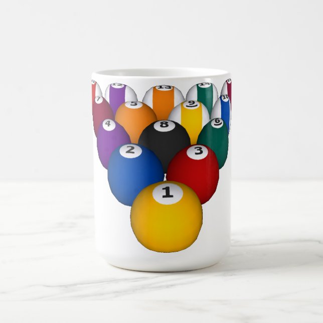 Billiards / Pool Balls: Custom Mug (Center)