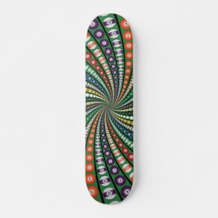 Billiards / Pool Balls Spiral: Skateboard