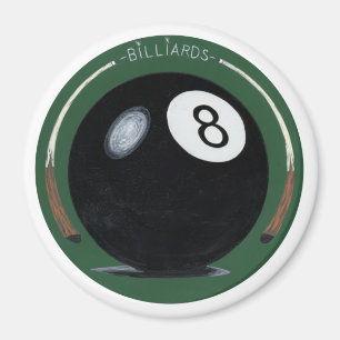 Billiards Pool Eight Ball Magnet