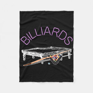 Billiards Pool Game Fleece Blanket