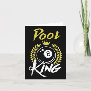Billiards Pool King Shirt Funny Billiards Sport Po Card