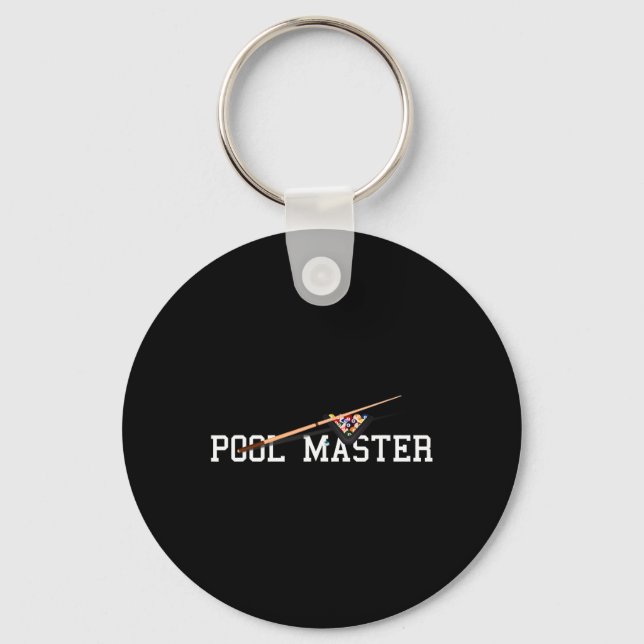 Billiards Pool Master For The Pionate Pool Lovers  Key Ring (Front)
