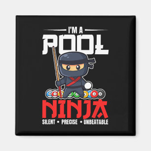 Billiards Pool Ninja 8 Ball Funny Men Boys Kids Bi Magnet
