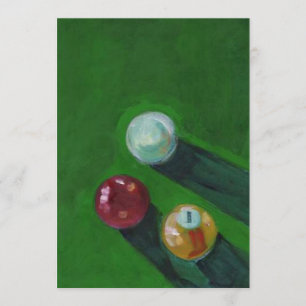 BILLIARDS ~ POOL PARTY INVITATION ~EZ TO CUSTOMIZE