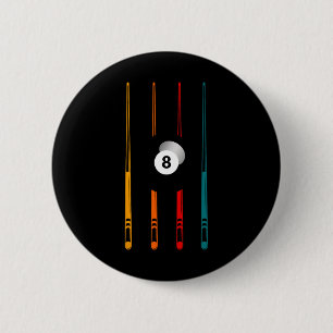 Billiards Pool Player Apparel - Billiard 6 Cm Round Badge