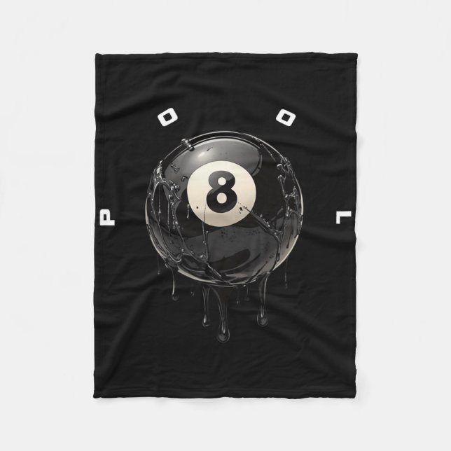 Billiards Pool Player Apparel - Billiard  Fleece Blanket (Front)