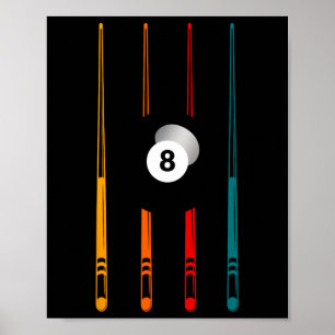 Billiards Pool Player Apparel - Billiard  Poster